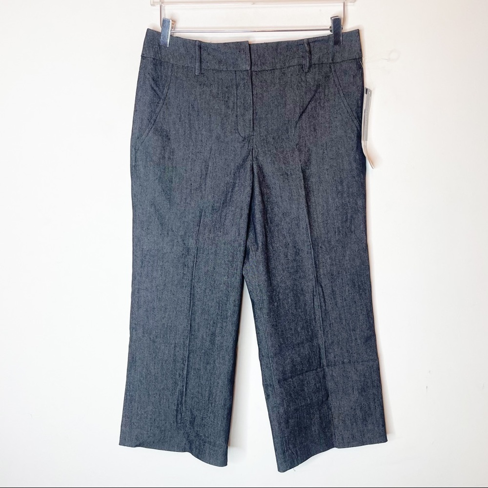 Sandro High Rise Wide Leg Cropped Dress Pants 8